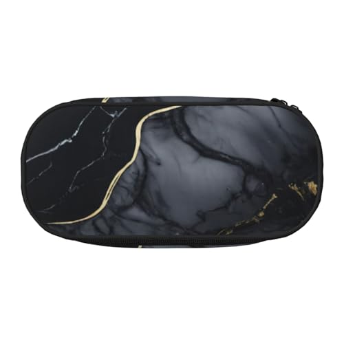 JGHHOUN Federmäppchen mit schwarzem Marmor-Druck, geräumiges Stifteetui mit Reißverschluss, hohe Kapazität, Make-up-Werkzeuge, Bürobedarf, Schwarz , Einheitsgröße, Taschen-Organizer JGHHOUN Federmäppchen mit schwarzem Marmor-Druck, geräumiges Stifteetui mit Reißverschluss, hohe Kapazität, Make-up-Werkzeuge, Bürobedarf, Schwarz , Einheitsgröße, Taschen-Organizer von JGHHOUN