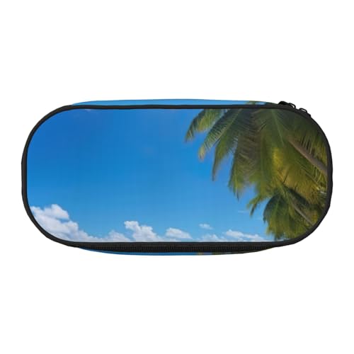 JGHHOUN Federmäppchen mit tropischem Ozean-Strand-Motiv, geräumiges Stifteetui, Reißverschluss, hohe Kapazität, Make-up-Tools, Bürobedarf, Schwarz , Einheitsgröße, Taschen-Organizer JGHHOUN Federmäppchen mit tropischem Ozean-Strand-Motiv, geräumiges Stifteetui, Reißverschluss, hohe Kapazität, Make-up-Tools, Bürobedarf, Schwarz , Einheitsgröße, Taschen-Organizer von JGHHOUN