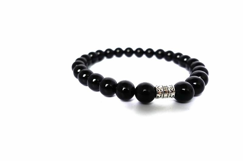 Naturstein-Armband Aus Onyx Schwarz von JGPersonalGeschenk