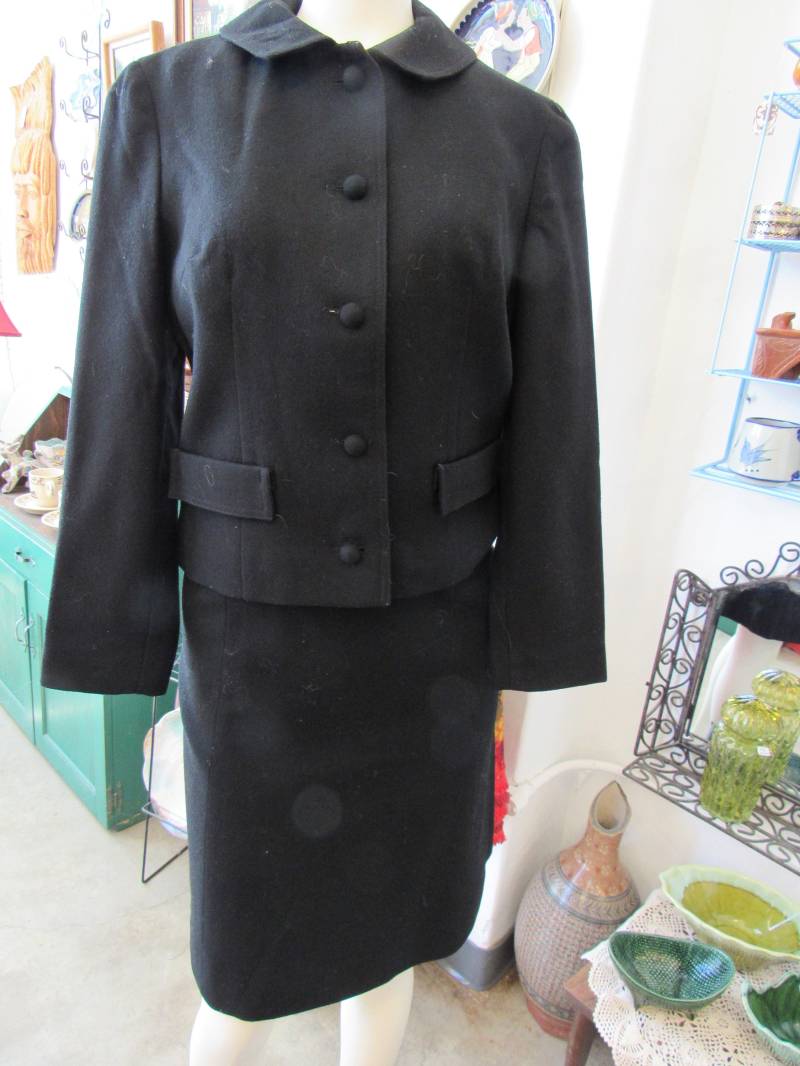 Damen Jackie O Schwarz Schurwolle Pendleton Suite Gr. 8 von JGallegosArt