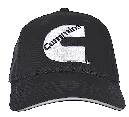 Herren Cummins Diesel Logo Cap Verstellbare Schwarze Mütze, Schwarz, Einheitsgröße von JH DESIGN GROUP