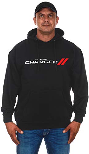 JH DESIGN GROUP Dodge Charger Herren Hoodies - Pullover & Zip Up Sweatshirts in 3 Stilen, Gen3-schwarz, Medium von JH DESIGN GROUP