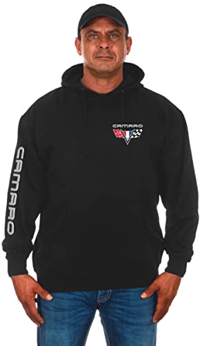 JH DESIGN GROUP Herren Camaro Classic Hoodie Pullover Sweatshirt in Schwarz, Schwarz, XXX-Large von JH DESIGN GROUP