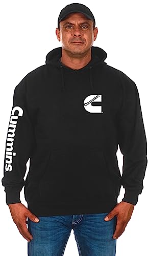 JH DESIGN GROUP Herren Cummins Diesel Classic Schwarz Pullover Hoodie Sweatshirt, Schwarz, XXX-Large von JH DESIGN GROUP