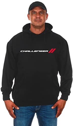 JH DESIGN GROUP Herren Dodge Challenger Hoodies in 2 Stilen Pullover & Zip Up, Gen3-schwarz, XXX-Large von JH DESIGN GROUP