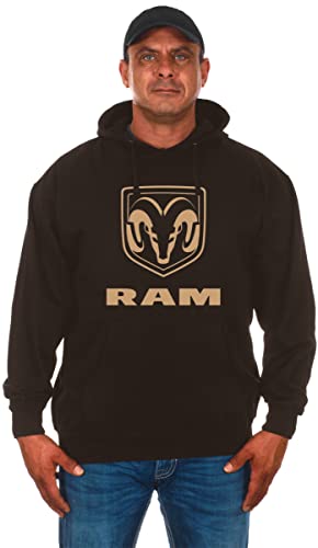 JH DESIGN GROUP Herren Dodge Ram Pullover Hoodie Sweatshirt, Braun, XXX-Large von JH DESIGN GROUP