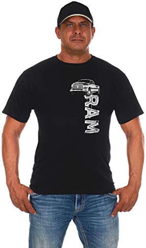 JH DESIGN GROUP Herren T-Shirt Dodge Ram Truck, kurzärmelig, Schwarz, schwarz, Mittel von JH DESIGN GROUP