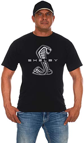 JH DESIGN GROUP Herren T-Shirt Shelby Cobra Emblem, Schwarz - Schwarz - 3X von JH DESIGN GROUP