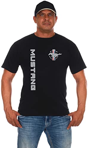 JH Design Group JH Design Herren Ford Mustang Classic T-Shirt Kurzarm Rundhals Shirt, Schwarz, XX-Large von JH DESIGN GROUP
