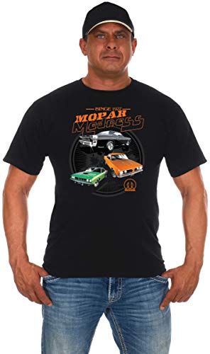 JH Design Herren Mopar Madness T-Shirt Kurzarm Schwarz Shirt - Schwarz - 3X von JH DESIGN GROUP