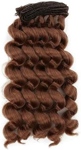 15 * 100CM Perücke einfarbig DIY Puppenhaar lockiges Haar Kinder für 1/4 1/6 1/8-H-15x100cm von JHJRYGKI