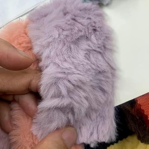 25 x 45 cm, geprägtes Polyester-Kaninchenfell für Baumwollpuppenhaar, Plüschtier, DIY-Kleidungsstück zum Nähen-05-25 x 45 cm von JHJRYGKI
