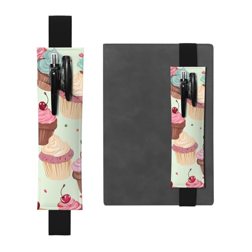 JHLMN Stifthalter für Notizbuch, verstellbares Gummiband, Stifthalter, Cupcake, Lesezeichen, PU-Leder, Stifteetui, Lesezeichen, Seitenmarkierung für Planer, Tagebücher, Bücher, Schwarz , Einheitsgröße JHLMN Stifthalter für Notizbuch, verstellbares Gummiband, Stifthalter, Cupcake, Lesezeichen, PU-Leder, Stifteetui, Lesezeichen, Seitenmarkierung für Planer, Tagebücher, Bücher, Schwarz , Einheitsgröße von JHLMN