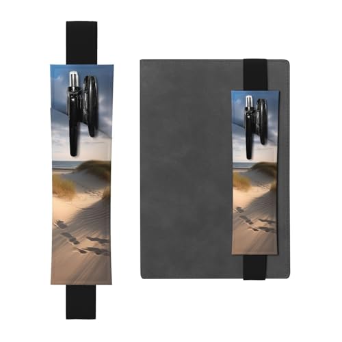 JHLMN Stifthalter für Notizbuch, verstellbares Gummiband, Stifthalter, Stranddünen, Lesezeichen, PU-Leder, Stifteetui, Lesezeichen, Seitenmarkierung für Planer, Tagebücher, Bücher JHLMN Stifthalter für Notizbuch, verstellbares Gummiband, Stifthalter, Stranddünen, Lesezeichen, PU-Leder, Stifteetui, Lesezeichen, Seitenmarkierung für Planer, Tagebücher, Bücher von JHLMN