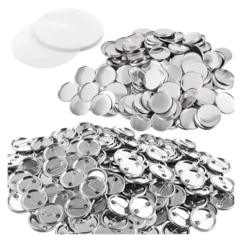 10 Sets Metall-Anstecker-Knopf-Maker-Teile 25–75 mm, DIY Blanko-Anstecker-Knopf-Teile for Kunsthandwerk, Eisenbasis-Set Mehrzweck(25MM) von JHXHFJXZ