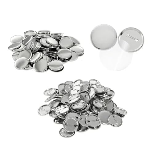 100 Sets 25/32/37/44/58 MM Runde Badge Pin Button Maker DIY Herstellung Badge Teile Manuelle Stanzpresse Maschine Mehrzweck(Frosted 37mm 100Set) von JHXHFJXZ