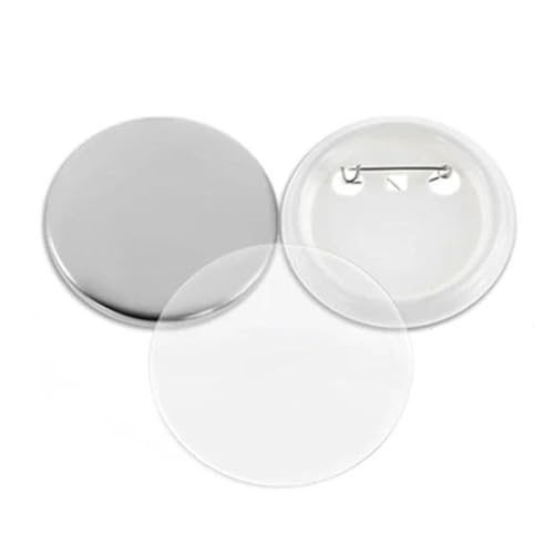 100 Sets Blank Badge Pin Button Maker Teile 25-75MM for Badge Press Maker Maschine Teil Lieferungen Mehrzweck(50mm) von JHXHFJXZ