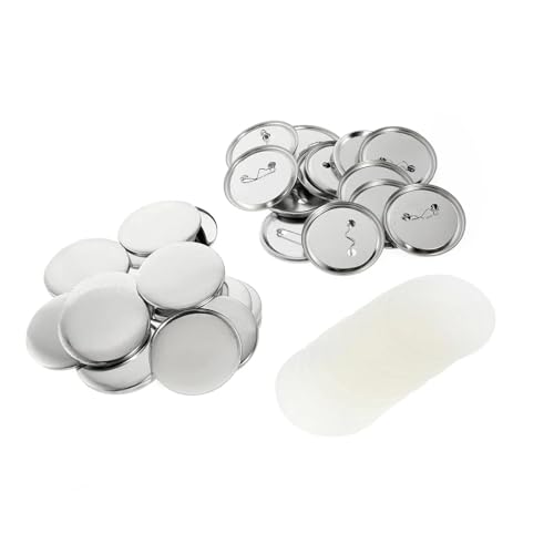 100 Sets Metall-Anstecker-Button-Maker-Teile Blanko-Anstecker-Button-Teile for Kunsthandwerk, die auf Eisenbasis hergestellt werden Mehrzweck(100pcs-58mm) von JHXHFJXZ