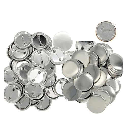 100 Stück 25 mm 32 mm matte Oberfläche Button Badges Blankomaterial Weißblech Button Badges Teile DIY Bastelbedarf Mehrzweck(25mm) von JHXHFJXZ