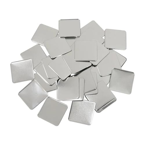 100 Stück 50 x 50 mm quadratische Teile zur Herstellung von Abzeichen-Buttons, DIY-Herstellung von Abzeichen-Pins, Verbrauchsmaterial for 50-mm-Button-Maker-Zubehör Mehrzweck von JHXHFJXZ