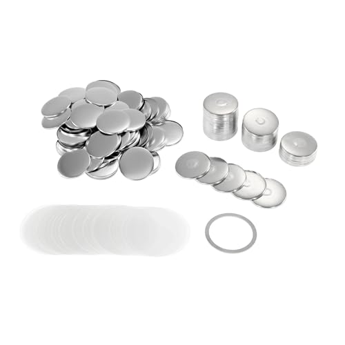 100 Stück 58 mm Magnet Kühlschrank Abzeichen Pin Button Maker Teile for Kunsthandwerk Herstellung Kühlschrank Abzeichen Set Mehrzweck(Soft Magnet Button) von JHXHFJXZ