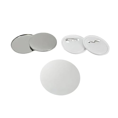 100 stücke 25-75MM Metall Abzeichen Pin Button Maker Teile DIY Blank Herstellung Eisen-Basis Abzeichen Set Mehrzweck(44mm) von JHXHFJXZ