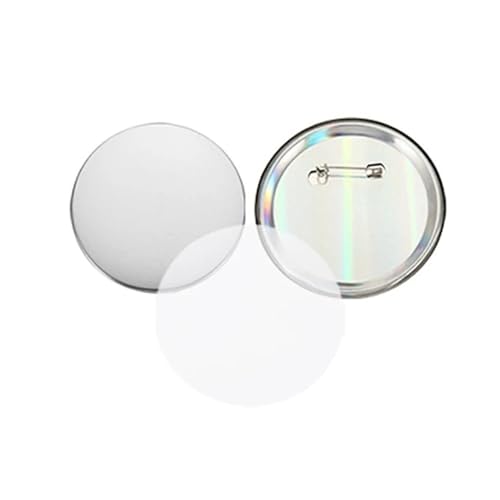 100 stücke Blank Badge Pin Button Maker Teile Metall DIY Taste Material Liefert Reflektierende Zurück Mehrzweck(100pcs 7.5cm) von JHXHFJXZ