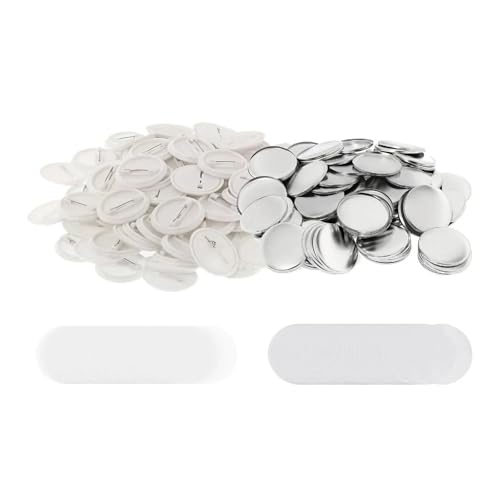 100 stücke DIY Runde Abzeichen Herstellung Liefert Material Kunststoff Boden Typ for Abzeichen Button Maker Maschine Mehrzweck(32mm) von JHXHFJXZ