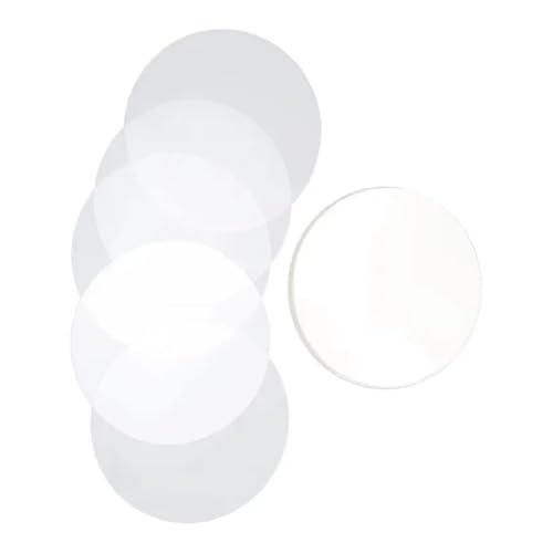 100PCS Badge Transparent Film Kreis Mylars Film Klar Schutz Film for Runde Badge Button Maker Mehrzweck(75MM) von JHXHFJXZ
