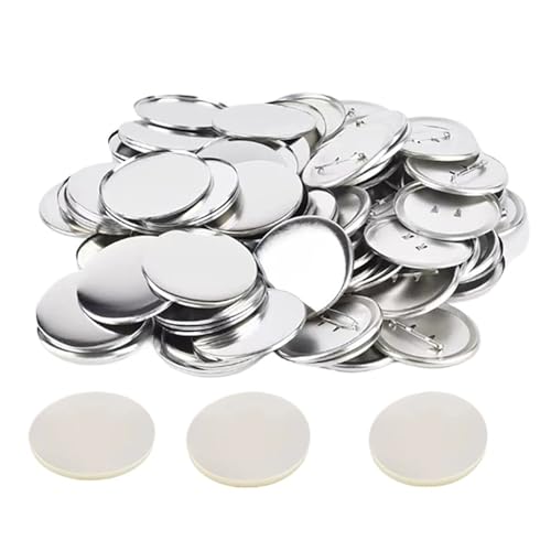 100Set 25–75 MM Metall-Anstecker-Button-Maker-Teile DIY Blankoteile for Kunsthandwerk Herstellung von Anstecker-Set auf Eisenbasis Mehrzweck(44MM) von JHXHFJXZ