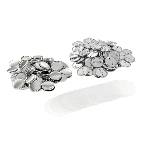 100Sets Metall Badge Pin Button Maker Teile 25/32/37/44/58mm Blank for DIY Herstellung Presse Maschine Zubehör Mehrzweck(37mm,100Sets Metal Bottom) von JHXHFJXZ