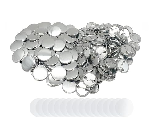 100er-Set Blanko-Button-Maker-Teile, 25/32/37/44/50/56/58/75 mm Metall-Button-Teile Mehrzweck(25MM) von JHXHFJXZ
