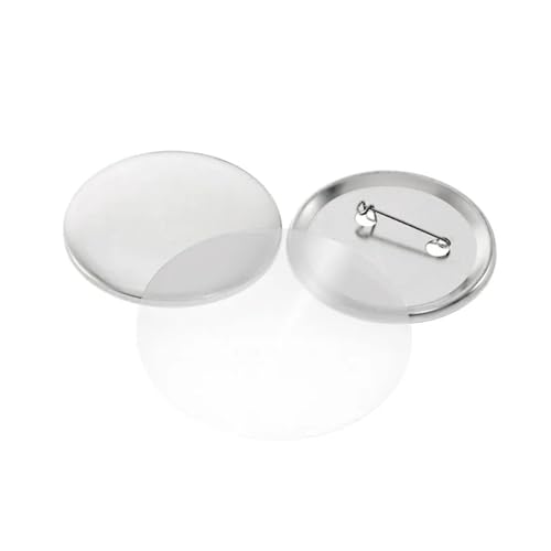 200 STÜCKE Badge Pin Button DIY Herstellung Teile 25/32/37/44mm Metall Badge Maker Teile Zubehör for Button Maker Maschine Mehrzweck(44mm,200pcs metal base) von JHXHFJXZ