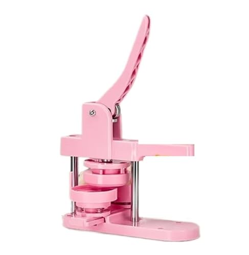 25/32/58 MM Abzeichen Button Maker, DIY Pin Brosche Button Abzeichen Herstellung Maschine for Kunst Handwerk Punch Presse Mehrzweck(Pink,25MM) von JHXHFJXZ