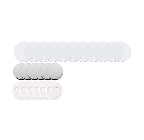 25–75 mm Blanko-Anstecker-Button-Maker-Teil, 50–500 Stück Zubehör DIY-Anstecker-Button-Pressteile-Material Mehrzweck(100-Pcs,44mm) von JHXHFJXZ