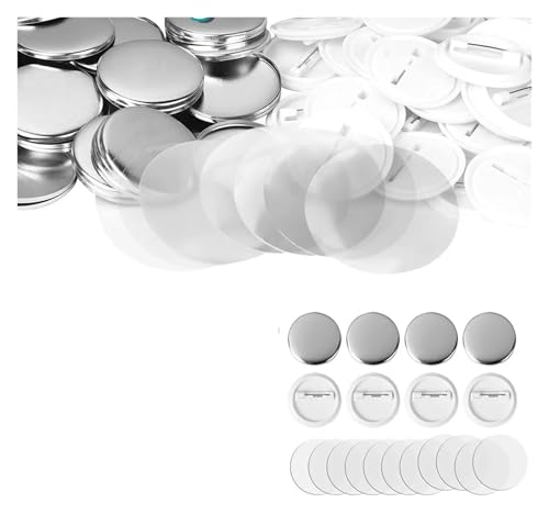 25-75MM Blank Badge Pin Button Maker Teile Material for Button Press Maker Maschine Badges Mehrzweck(100-Pcs,44mm) von JHXHFJXZ