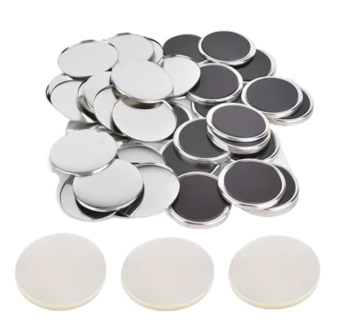 3" 75mm 100 Sets Weichgummi Magnetische Stahlrückseite Badge Button Maker Pin Back Metallknopf Liefermaterialien Mehrzweck von JHXHFJXZ