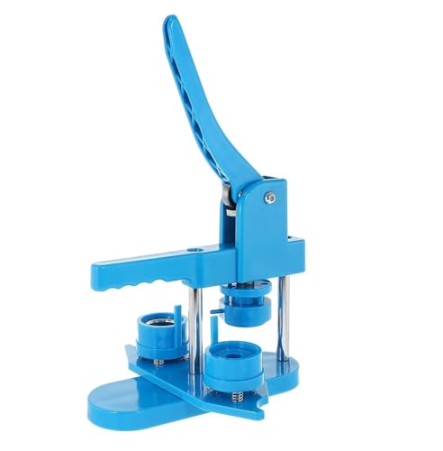 32 mm/1,26 Zoll 1-1/4 Zoll, 25 mm/0,98 Zoll 1 Zoll Button Maker Maschine Round Pin Maker Kit Rotationsstil mit 200 Knopfteilen Zubehör, Blau Mehrzweck(25mm) von JHXHFJXZ