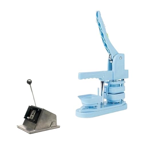 50 * 50mm Quadrat Kühlschrank Magnet Maschine Kit Enthält 1 Papier Cutter Und 500 Sets Materialien Versorgung Acryl Kühlschrank Magnet Mehrzweck(Blue Kit) von JHXHFJXZ