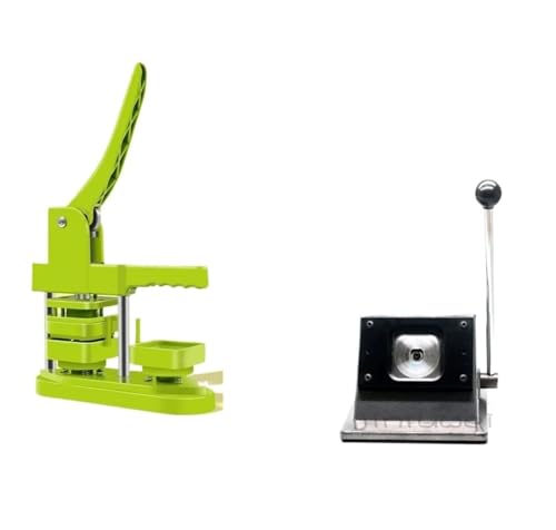50 * 50mm Quadrat Kühlschrank Magnet Maschine Kit Enthält 1 Papier Cutter Und 500 Sets Materialien Versorgung Acryl Kühlschrank Magnet Mehrzweck(Green Kit) von JHXHFJXZ