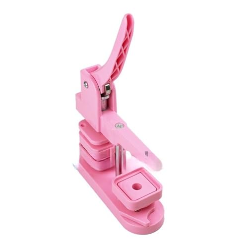 50 * 50mm Quadrat Kühlschrank Magnet Maschine Kit Enthält 1 Papier Cutter Und 500 Sets Materialien Versorgung Acryl Kühlschrank Magnet Mehrzweck(Pink Kit) von JHXHFJXZ