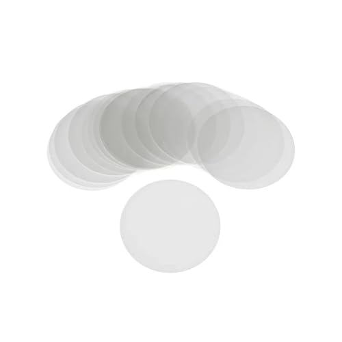 500 Stück transparente Abzeichenfolien, Teile, klare Abzeichen-Oberabdeckungsfolien for die DIY-Herstellung von Abzeichen-Button-Pins-Teilen Mehrzweck(For 57x53mm Heart) von JHXHFJXZ