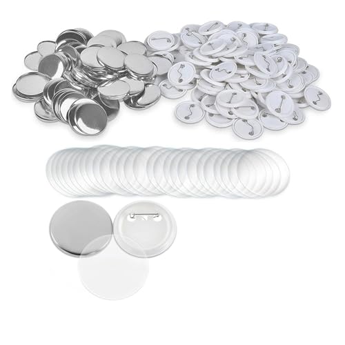 Blanko-Button-Maker-Teile, DIY-Pin-Button-Teile, Press-Maker-Maschinenteil, 25–75 Mm Mehrzweck(200-Pcs,75MM) von JHXHFJXZ