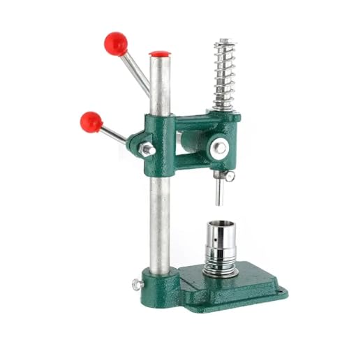 Knopfmacher, handgefertigt, mit Stoff überzogene Knopfform, Handpresse, DIY-Werkzeug mit 3 Formen, 300 Stück Knöpfe Mehrzweck(100 button 48L) von JHXHFJXZ