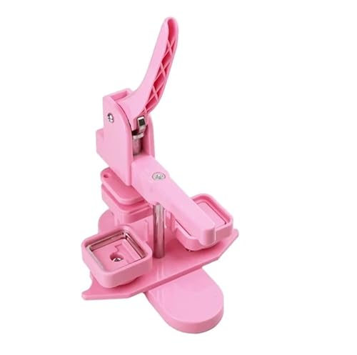 Maschine for quadratische Kühlschrank-Buttons in drei Farben, 50 x 50 mm, geeignet zur Herstellung von Kühlschrankmagneten/Buttons Mehrzweck(Pink Set) von JHXHFJXZ