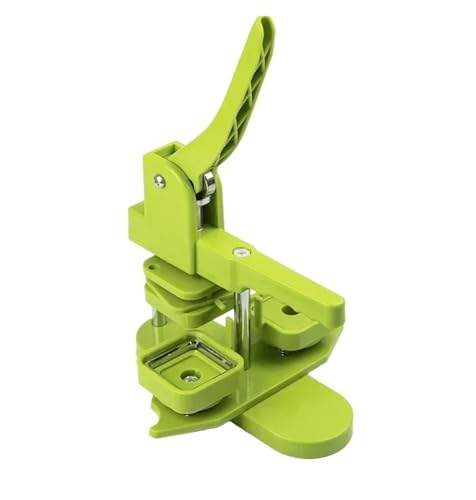 Quadratischer Button-Maker, 50 x 50 mm, Kühlschrank-Weichmagnet, Herstellung von leeren Anstecknadeln, Buttons, Abzeichen Mehrzweck(With Plastic butom badge) von JHXHFJXZ