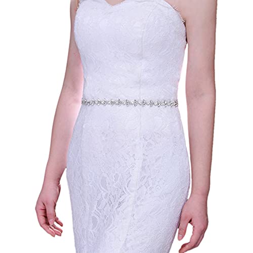 JHXhhthongtong Kristall Braut Gürtel Strass Hochzeit Gürtel Rhinestones Schärpe Kette Gürtel Frauen dekorative Mode Kleid Taille Gürtel für Hochzeit oder Party Brautkleid Abendkleid 1PCS von JHXhhthongtong