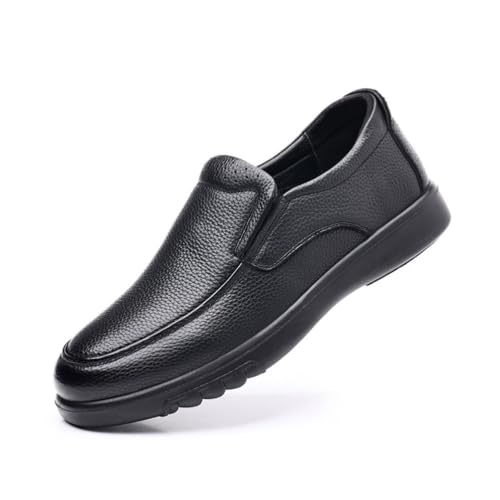 JHYUUKAU Herren Business Anzugschuhe Freizeit Casual Schuhe Loafers Lässige Slipper,Schwarz,40 EU von JHYUUKAU