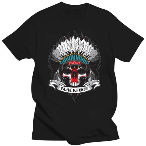 Blackfoot Rock Band Black T-Shirt Mens Black S Blackfoot Rock Band Black T-Shirt Mens Black S von JI XIANGJU
