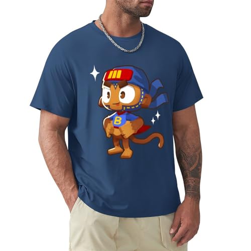 Bloons Td 6 for Kids T-Shirt Korean Fashion Graphic t Shirts Workout Shirts for Men Navy Blue L von JI XIANGJU